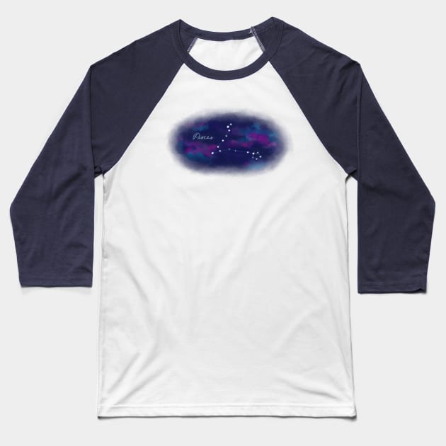 Pisces Baseball T-Shirt by Star Sandwich